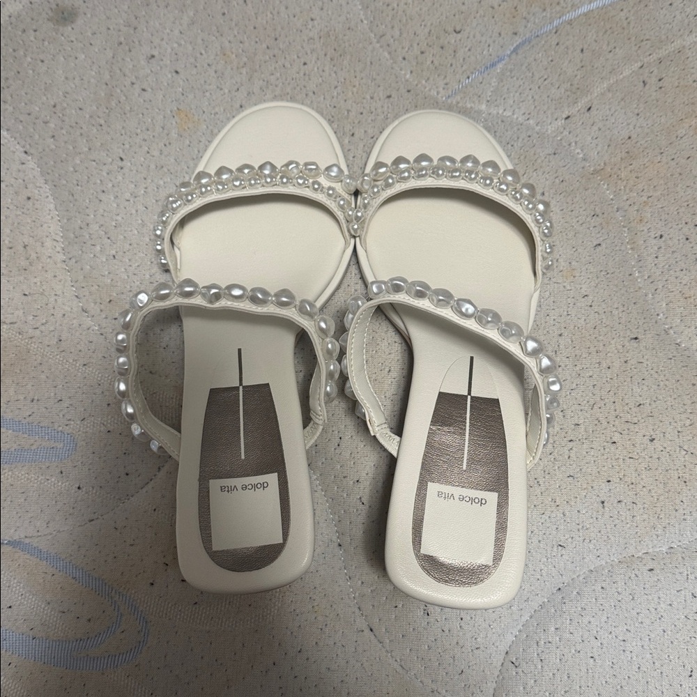 White Pearl Heels